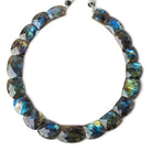 14x8-23x13mm Labradorite Faceted Fancy Cut Horizontal Collar 39 beads AA - Beadsofcambay.com