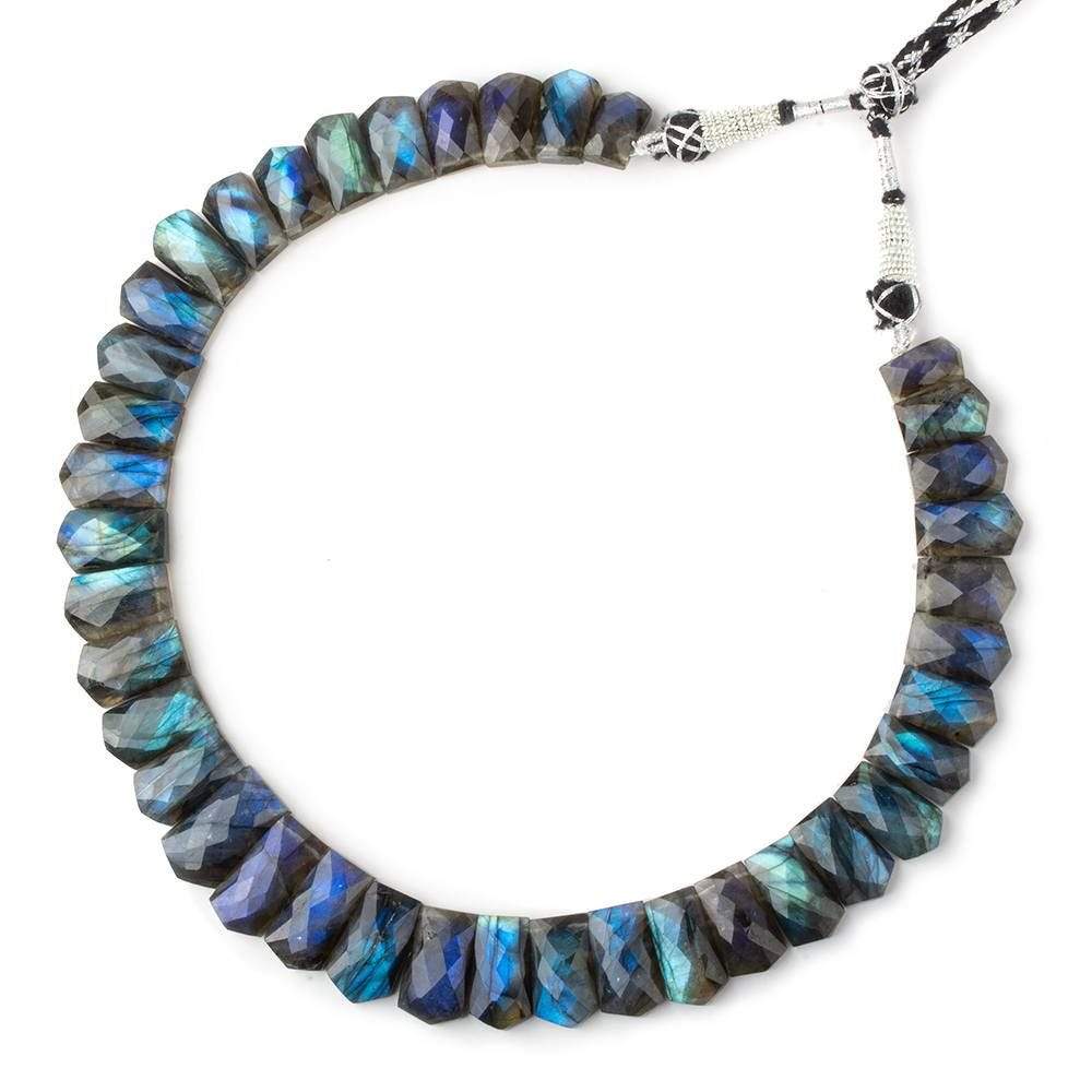 14x8-23x13mm Labradorite Faceted Fancy Cut Horizontal Collar 39 beads AA - Beadsofcambay.com