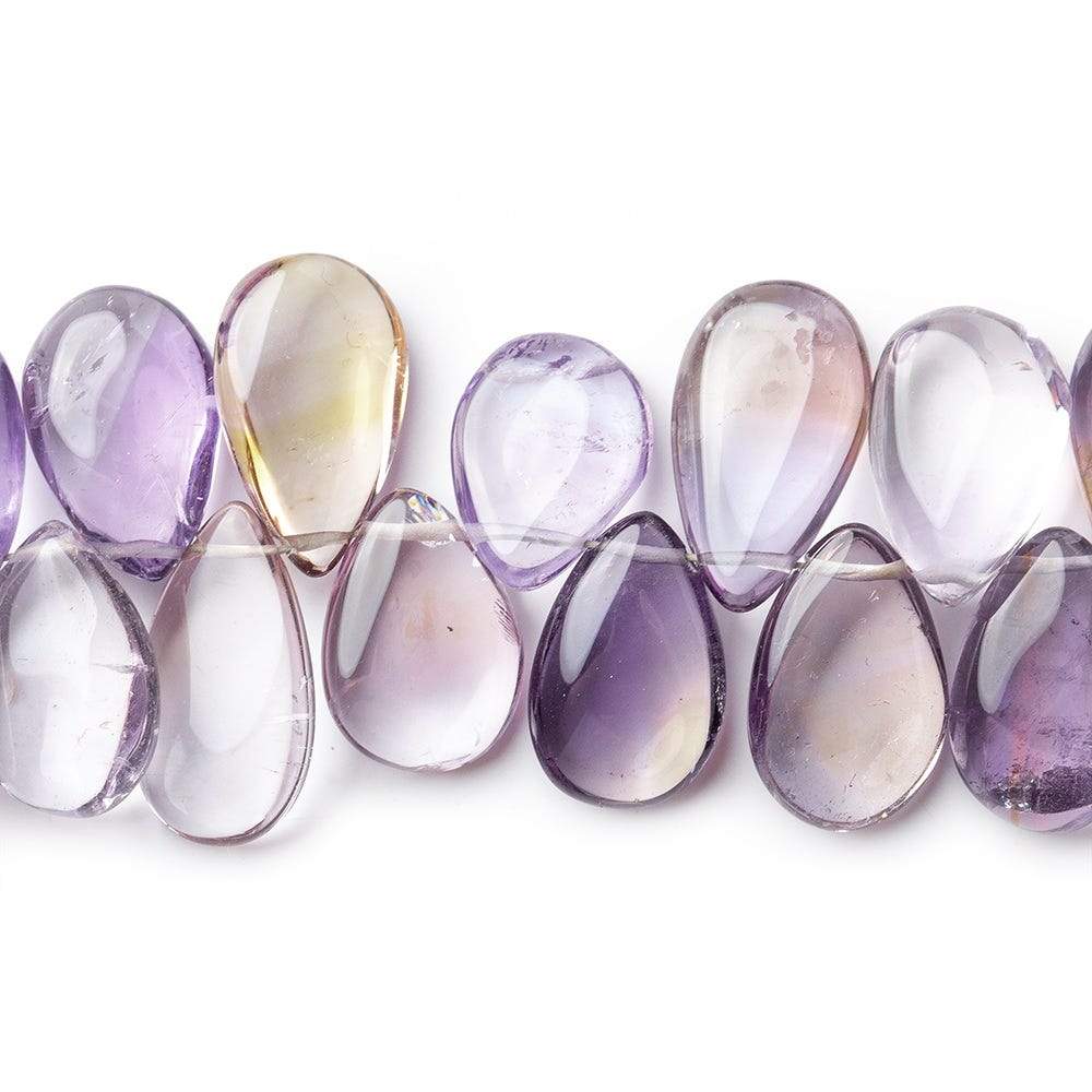 14x9-16x9mm Ametrine Plain Pear 8 inch 45 pieces - Beadsofcambay.com