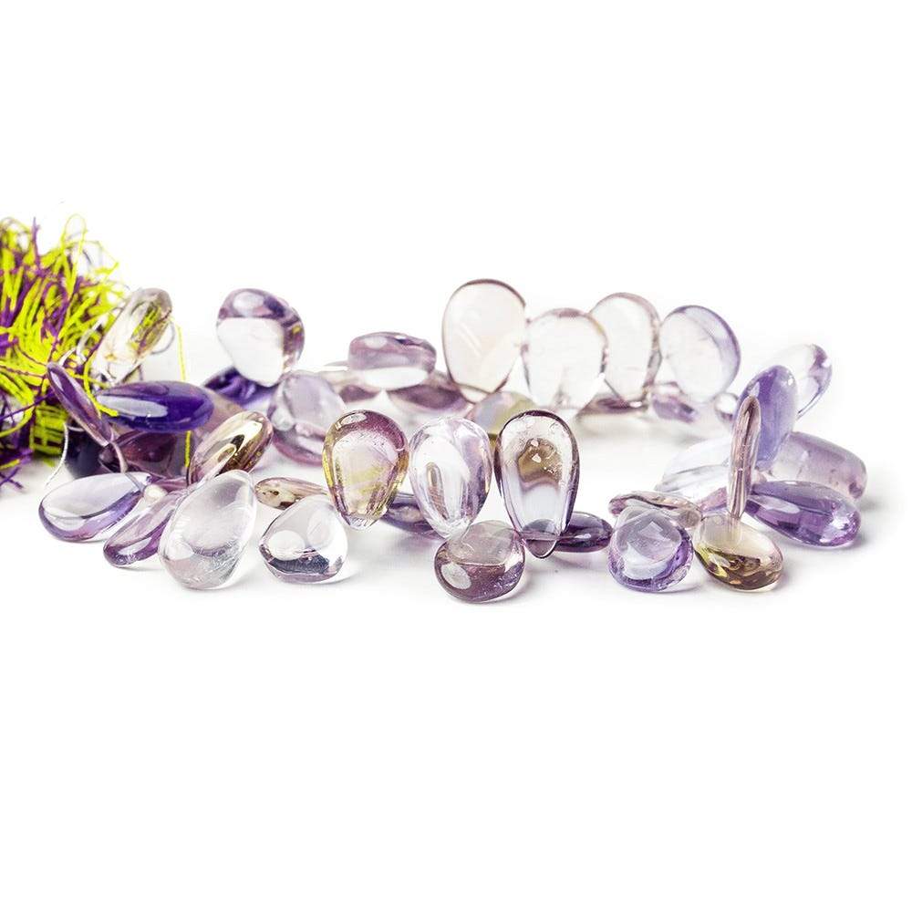14x9-16x9mm Ametrine Plain Pear 8 inch 45 pieces - Beadsofcambay.com
