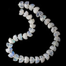 14x9-16x9mm Rainbow Moonstone faceted Half Moon beads 15.5 inch 36 pieces AA - Beadsofcambay.com