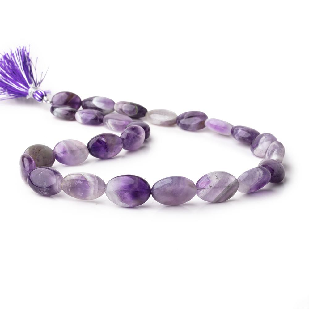 14x9-17x12mm Cape Amethyst Plain Oval Beads 15 inch 24 pieces - Beadsofcambay.com