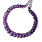 14x9-20x15mm Amethyst double drilled faceted fancy shape collar 34 beads - Beadsofcambay.com