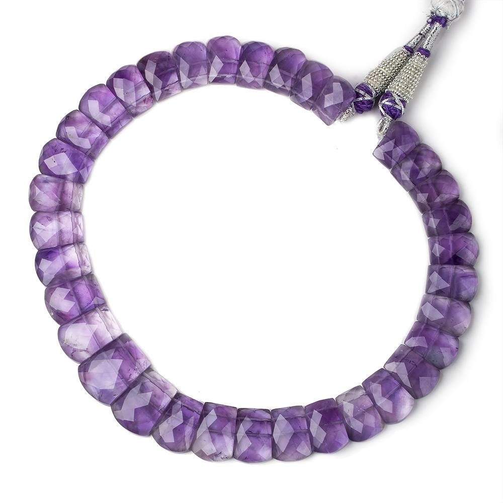 14x9-20x15mm Amethyst double drilled faceted fancy shape collar 34 beads - Beadsofcambay.com