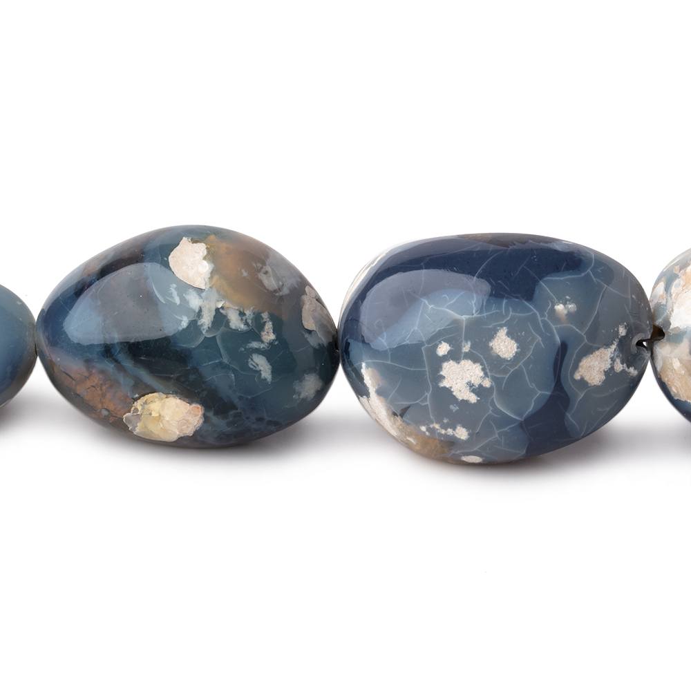 14x9-28x21mm Australian Opal & Matrix Plain Nuggets 19 inch 27 Beads AA - Beadsofcambay.com
