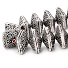 14x9mm Antiqued Sterling Silver Plated Copper Persian Design Square 8 inch 22 Beads - Beadsofcambay.com