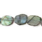 15-16mm Labradorite Straight Drill Slice Beads 8 inch 13 pieces - Beadsofcambay.com