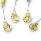 15-16mm Lemon Quartz Faceted Pear Focal Bead 1 piece - Beadsofcambay.com