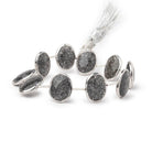 15-16mm Sterling Silver Bezel Celestial Quartz Faceted Nuggets 7 inch 10 Beads - Beadsofcambay.com