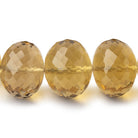 15-16mm Whiskey Quartz Faceted Rondelle Beads 16 inch 37 pieces AA - Beadsofcambay.com