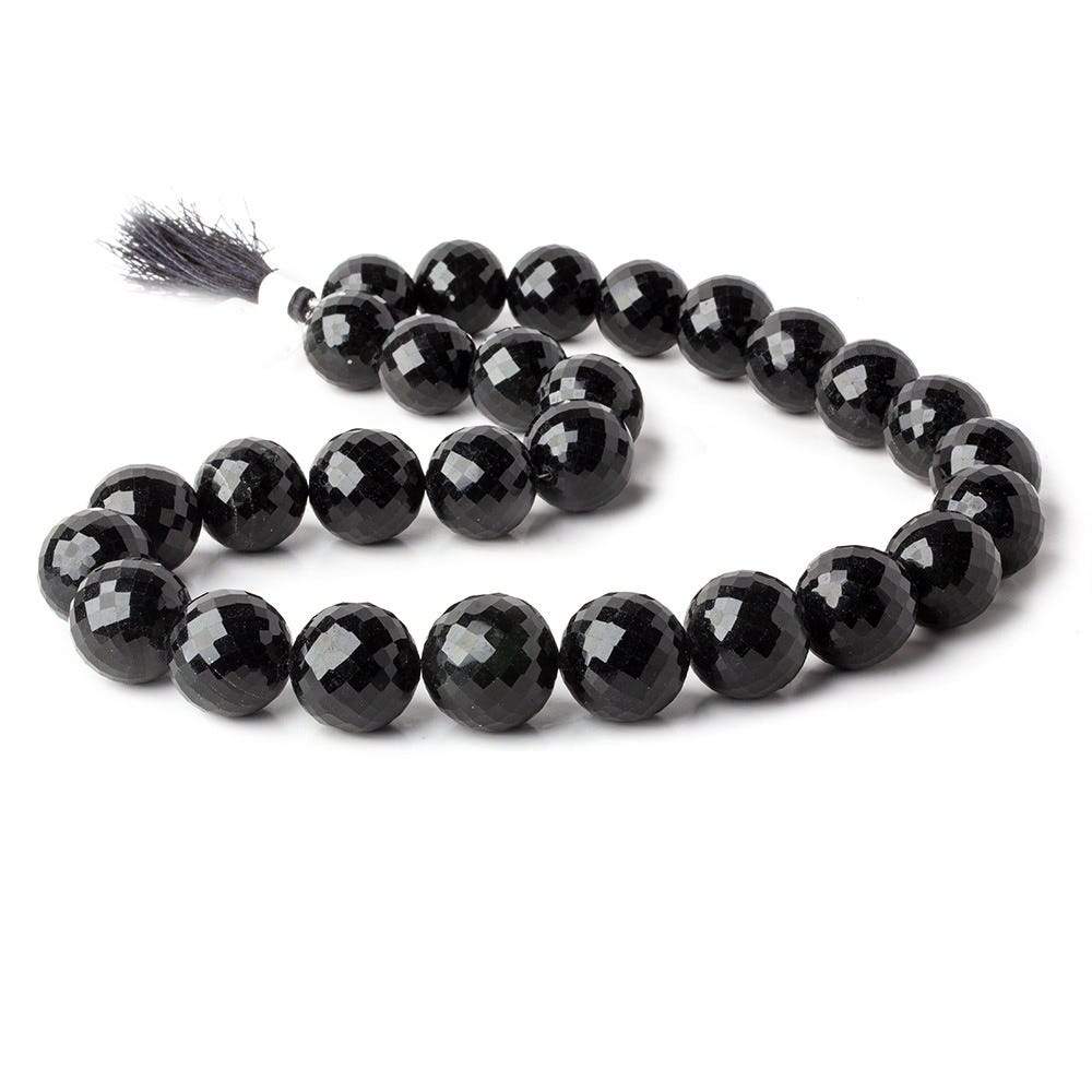 15-17.5mm Rainbow Obsidian faceted round beads 17 inches 28 pieces - Beadsofcambay.com