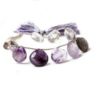 15-17mm Mossy Amethyst Faceted Heart Beads 8 inch 13 beads - Beadsofcambay.com
