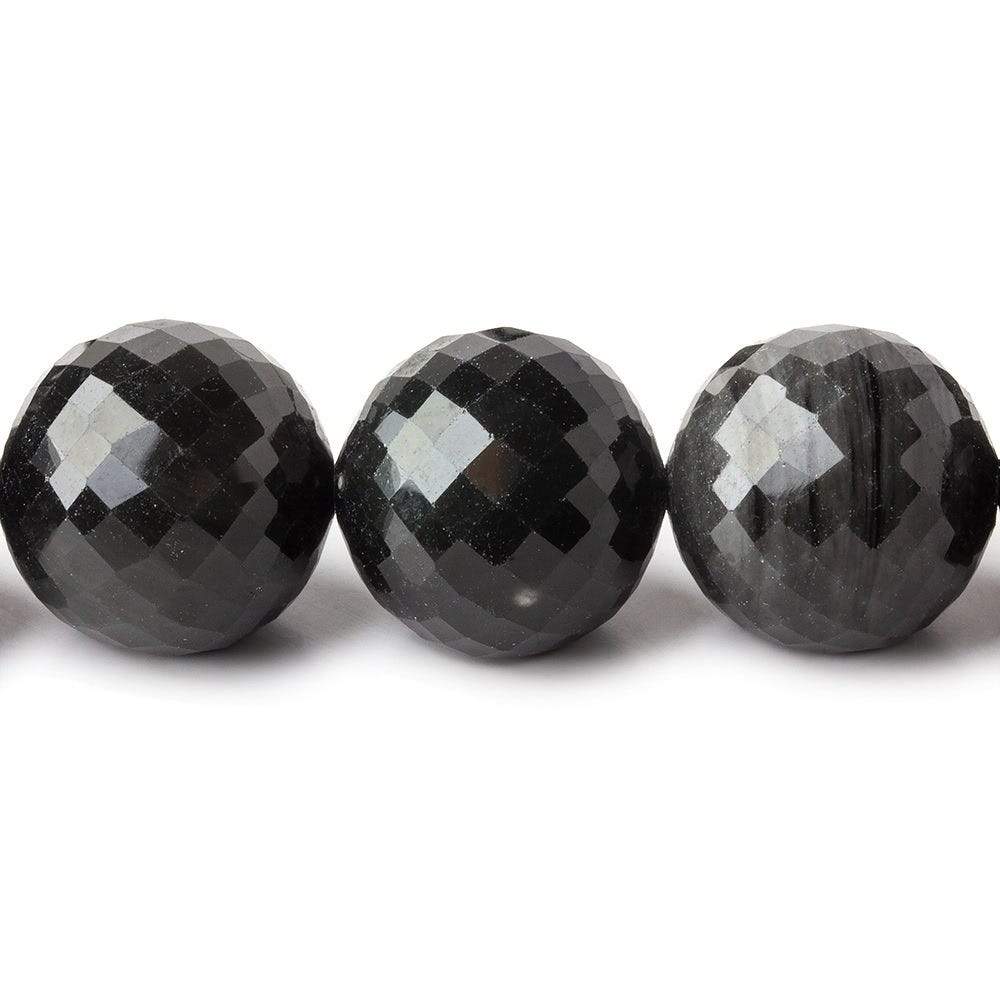 15-17mm Rainbow Obsidian faceted round beads 18 inches 29 pieces - Beadsofcambay.com