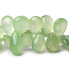 15-18mm Prehnite Plain Pear Beads 8 inch 41 pieces - Beadsofcambay.com