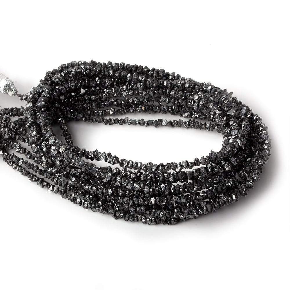 1.5-3.5mm Black Diamond crystal nugget beads 15 inch 220 pieces - Beadsofcambay.com