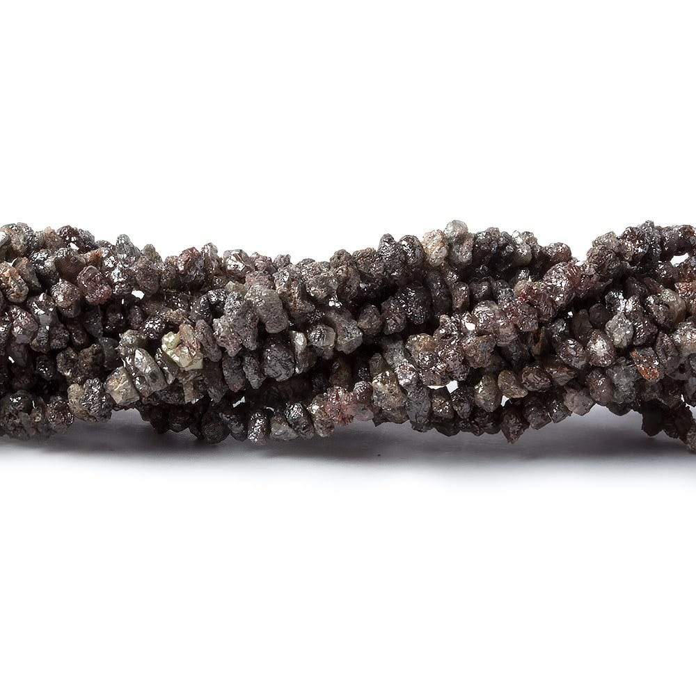 1.5-3mm Dark Chocolate Brown Diamond crystal nugget beads 15 inch 225 pcs - Beadsofcambay.com