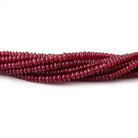 1.5-3mm Natural Ruby Plain Rondelle Beads 16 inch 325 pieces AAA