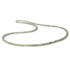 1.5-3mm Sage Green Songea Sapphire Faceted Rondelle Beads 16 inch 250 pcs - Beadsofcambay.com