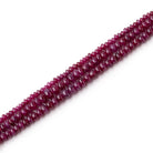 1.5-4mm Ruby Plain Rondelle Beads Lot of 3 Strands AA - Beadsofcambay.com