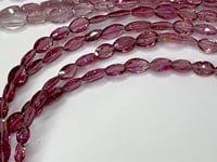 4x3-7x5mm Rubelite Tourmaline Faceted Marquise Beads 16.5 inch 58 pieces AA view 3