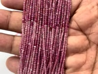 Beadsofcambay 2.5mm Shaded Ruby Micro Faceted Rondelle Beads 12.75 inch 154 pieces View 1