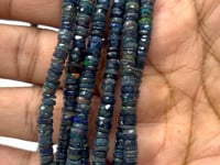 3.5mm Mystic Smoky Quartz Faceted Rondelle Beads 12.5 inch 130 pieces view 3