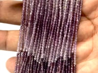 Beadsofcambay 2mm Shaded Purple Spinel Micro Faceted Round Beads 12.5 inch 160 pieces AA