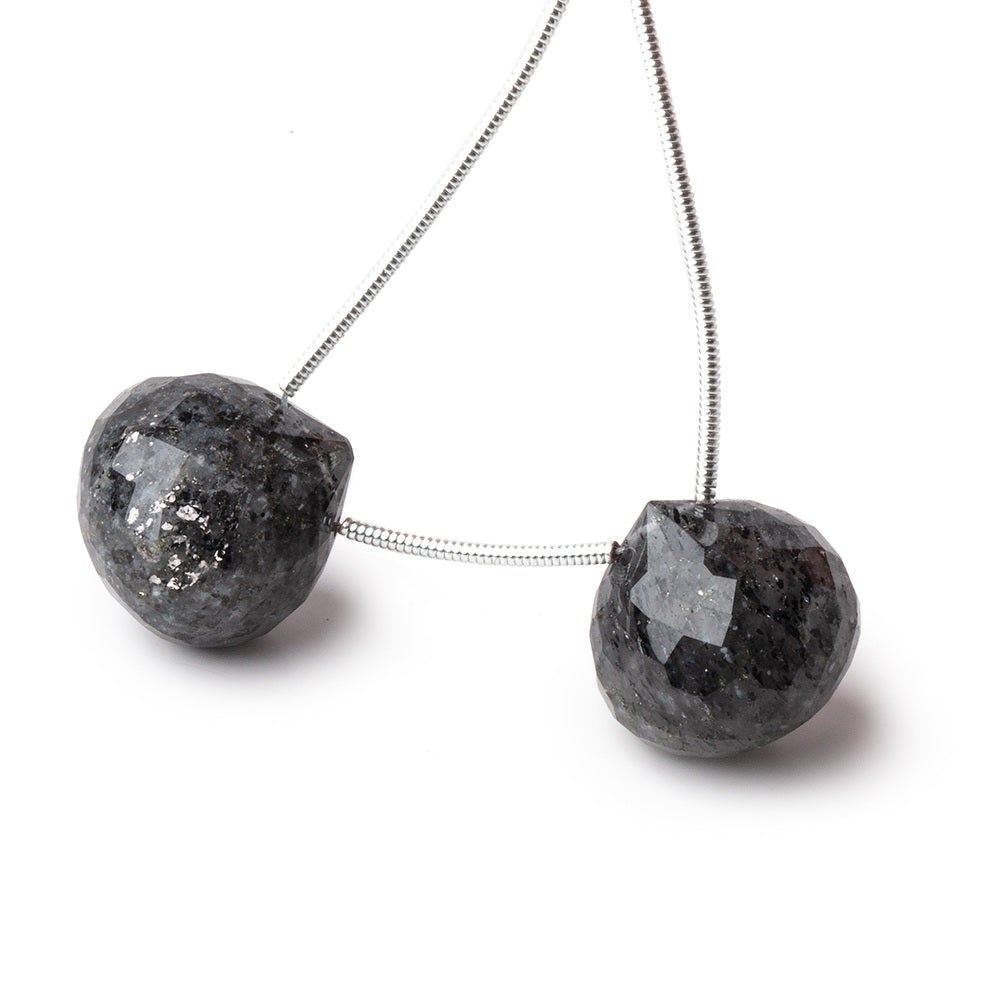 15mm Celestial Quartz Faceted Candy Kiss Focal Beads Set of 2 pieces - Beadsofcambay.com