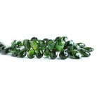 15mm Chrome Green Tourmaline Faceted Pear Beads 7 inch 52 beads - Beadsofcambay.com