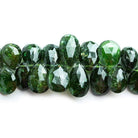 15mm Chrome Green Tourmaline Faceted Pear Beads 7 inch 52 beads - Beadsofcambay.com