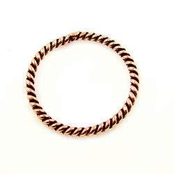15mm Copper Jumpring 15mm Twisted *DISCONTINUED* - Beadsofcambay.com