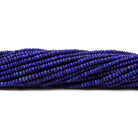 1.5mm Lapis Lazuli micro-plain rondelle beads 14.5 inches AA Grade - Beadsofcambay.com