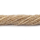 1.5mm Light Champagne Zircon Micro Faceted Rondelles 12.5 inch 233 beads AA - Beadsofcambay.com