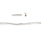 1.5mm Sterling Silver Plated Copper Curved Tube 8 inch 20 pcs *DISCONTINUED* - Beadsofcambay.com