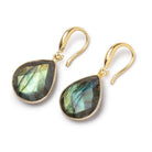 15mm Vermeil Earwire with a Satin Finish Set of 2 pieces - Beadsofcambay.com