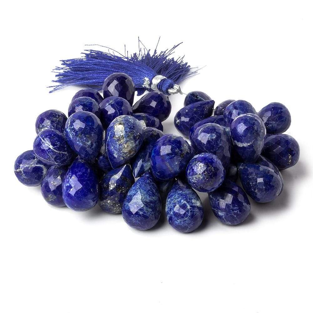15x10-18x12mm Lapis Lazuli Faceted Tear Drops 7.5 inch 48 Beads AA Grade - Beadsofcambay.com