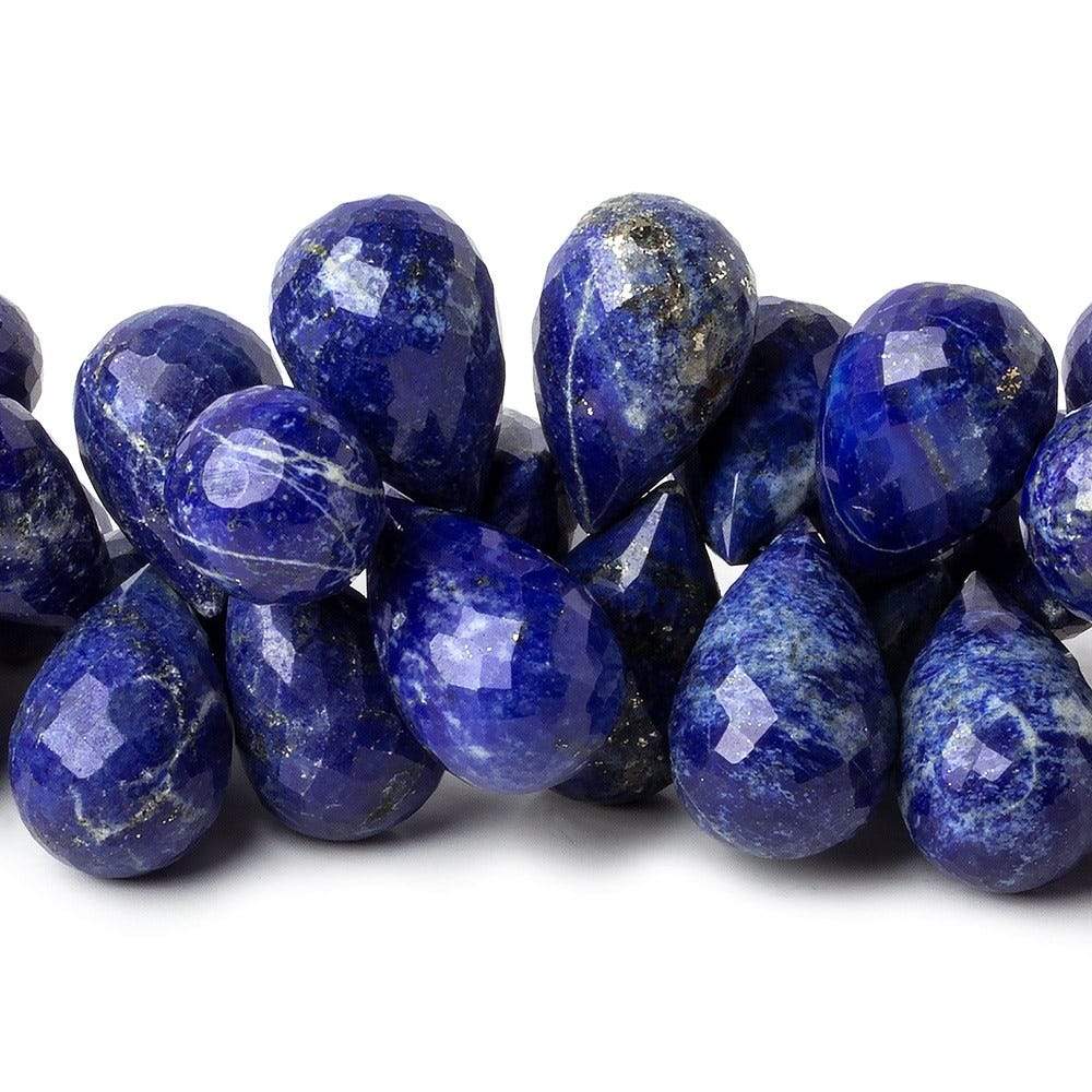 15x10-18x12mm Lapis Lazuli Faceted Tear Drops 7.5 inch 48 Beads AA Grade - Beadsofcambay.com