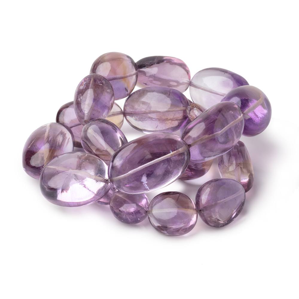 15x11-27x19mm Ametrine Plain Nugget Beads 18 inch 22 pieces AAA - Beadsofcambay.com
