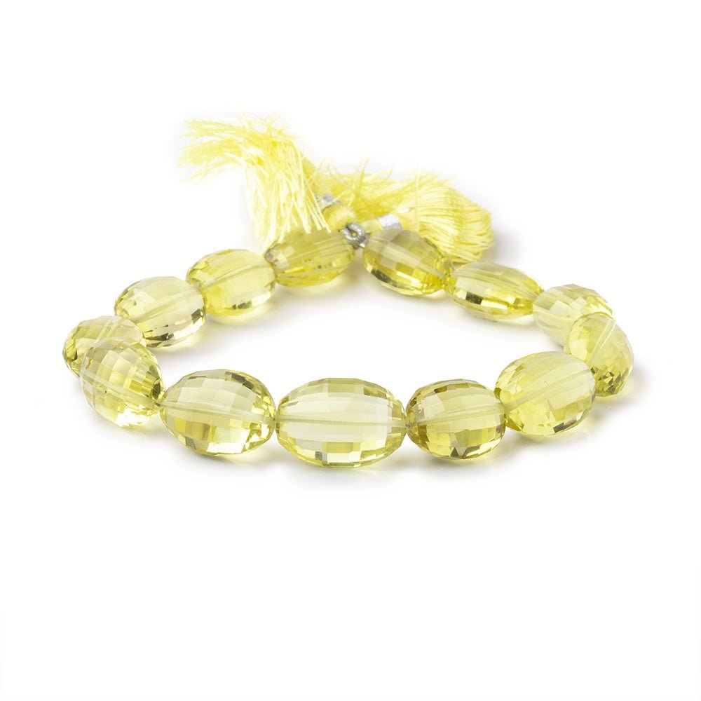 15x12-18x13mm Lemon Quartz Faceted Ovals 8 inch 12 beads AA - Beadsofcambay.com