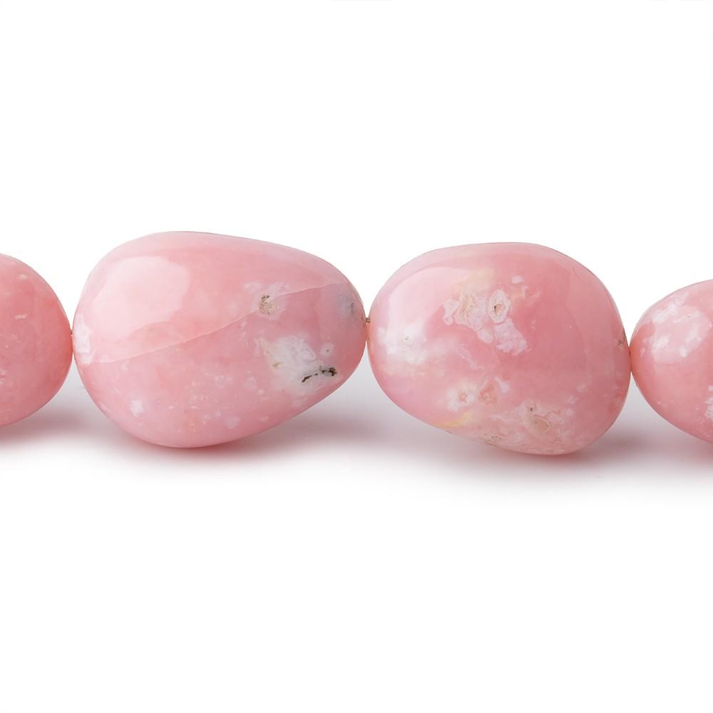 15x12-24x18mm Pink Peruvian Opal Plain Nugget Beads 20 inch 28 pieces AAA - Beadsofcambay.com