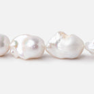 15x13-21x15mm White Ultra Baroque Freshwater Pearls 15.5 inch 20 Pieces AA - Beadsofcambay.com