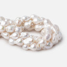 15x13-21x15mm White Ultra Baroque Freshwater Pearls 15.5 inch 20 Pieces AA - Beadsofcambay.com