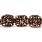 15x13mm Antiqued Copper Floral Cushion 8 inch 14 Beads - Beadsofcambay.com