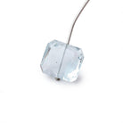 15x14mm Sky Blue Topaz Faceted Nugget 1 Focal Bead - Beadsofcambay.com