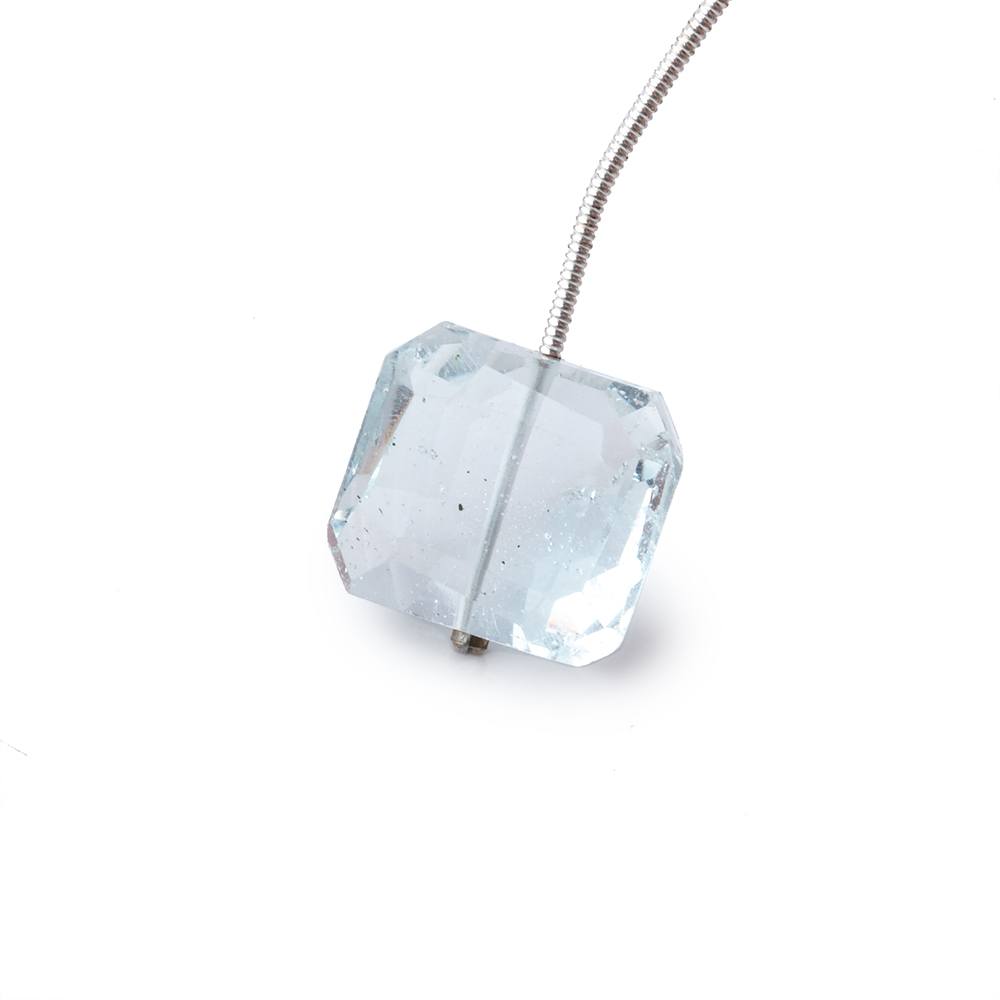 15x14mm Sky Blue Topaz Faceted Nugget 1 Focal Bead - Beadsofcambay.com