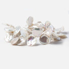 15x15-18x17mm Off White Keshi Freshwater Pearls 15 inch 48 pieces - Beadsofcambay.com