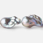 15x27-19x36mm Silver Rose' Ultra Baroque Freshwater Pearl 16 inch 13 pieces A - Beadsofcambay.com