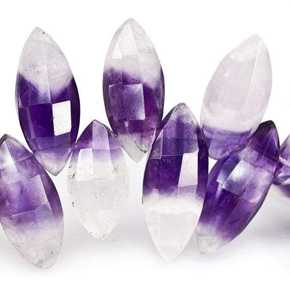 15x6-22x7mm Cape Amethyst faceted marquise Beads 8 inches 39 pieces AAA - Beadsofcambay.com