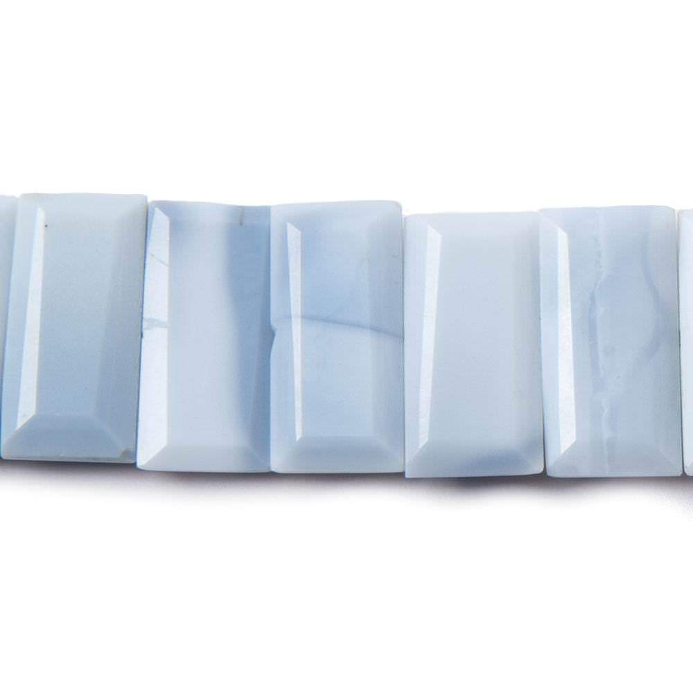 15x7mm Owyhee Denim Blue Opal Emerald Cut Beads 7.75 inch 28 pieces - Beadsofcambay.com