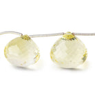 16-18mm Lemon Quartz Faceted Candy Kiss Beads 7 inch 9 pieces - Beadsofcambay.com